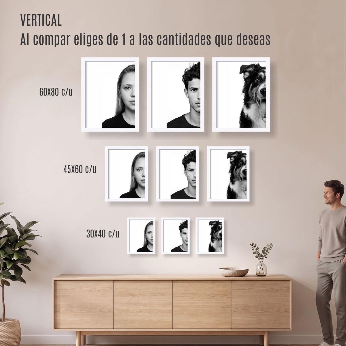 Retrato Medio Rostro R92 (Precio por Unidad )