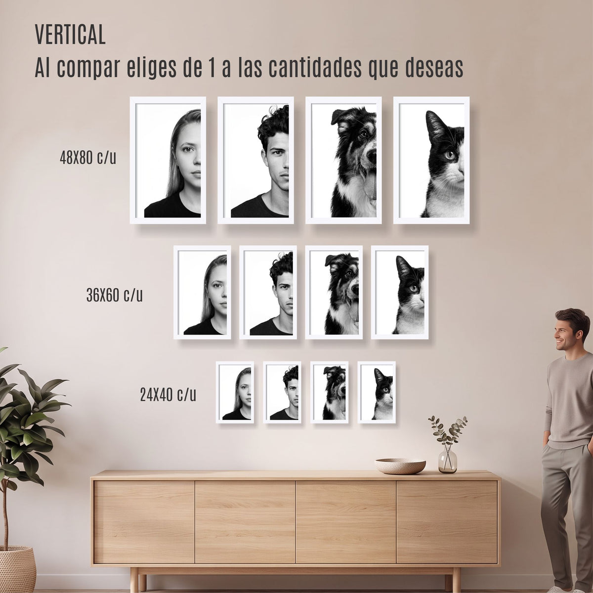 Retrato Medio Rostro R92 (Precio por Unidad )