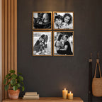 Retrato familiar Blanco y Negro Set X 4 Und  R95